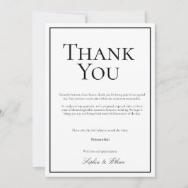 Cartão de agradecimento digital simples tradiciona