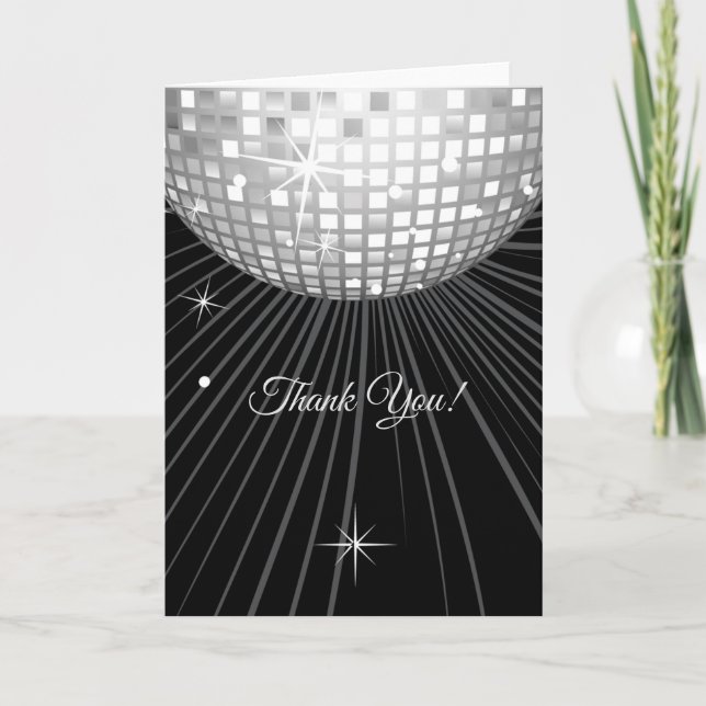Cartão De Agradecimento disco, thank you, Size: Standard(5" x 7") (Frente)