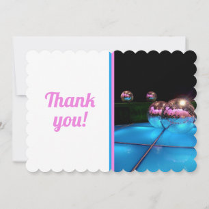 Cartão De Agradecimento discoteca da piscina
