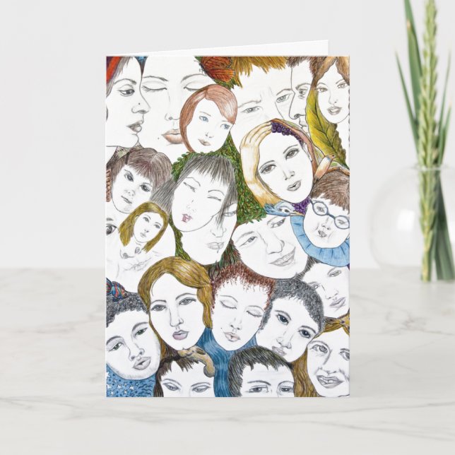 Cartão De Agradecimento Diversidade (Frente)