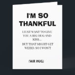 Cartão De Agradecimento Divertida Caligrafia Preta Estou Tão Grato Simples<br><div class="desc">Cartão de Agradecimento Simples Estou Tão Grato Caligrafia Preta Divertida</div>