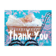 Cartão de agradecimento divertido e simples para f