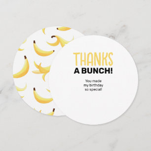 Cartão De Agradecimento Dívidas Favoritas de Banana Retro Engraçadas Puns