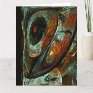 Cartão De Agradecimento Divisão de Abstrato de Tempo