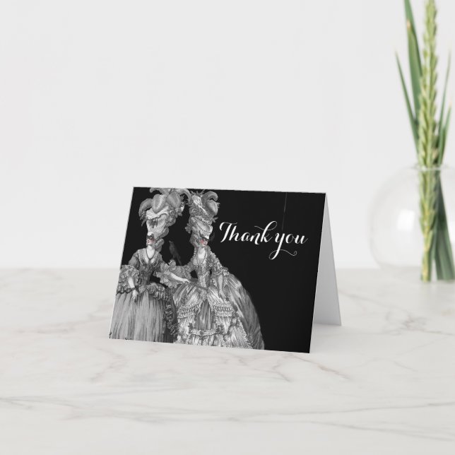 Cartão de agradecimento do Baile de Halloween. (Frente)