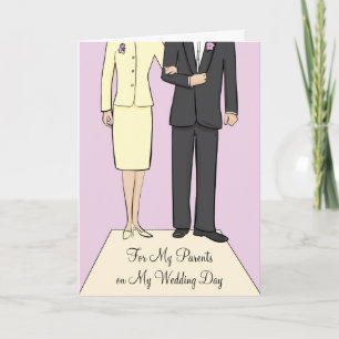 Cartão de Agradecimento do Casamento dos Pais