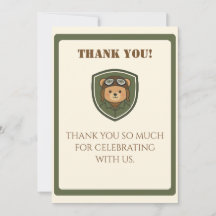 Cartão de Agradecimento do Grupo Militar Urso Avia