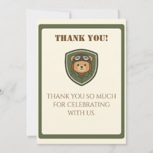 Cartão de Agradecimento do Grupo Militar Urso Avia