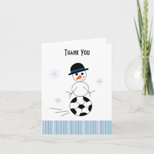 Cartão de Agradecimento do Jogador de Futebol Bone