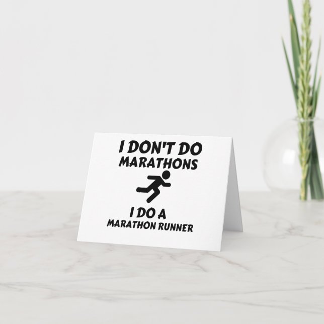 CARTÃO DE AGRADECIMENTO DO MARATHON RUNNER (Frente)