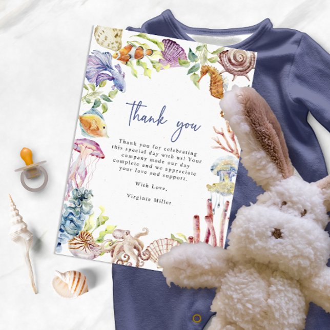 Cartão de Agradecimento do Oceano (Criador carregado)