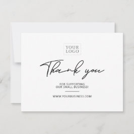 Cartão de Agradecimento do Pacote de Negócios de L