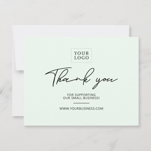 Cartão de Agradecimento do Pacote de Negócios de L (Frente)