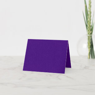 Cartão de Agradecimento Doblado com Brilho Roxo –