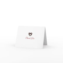 Cartão de Agradecimento Dobrado