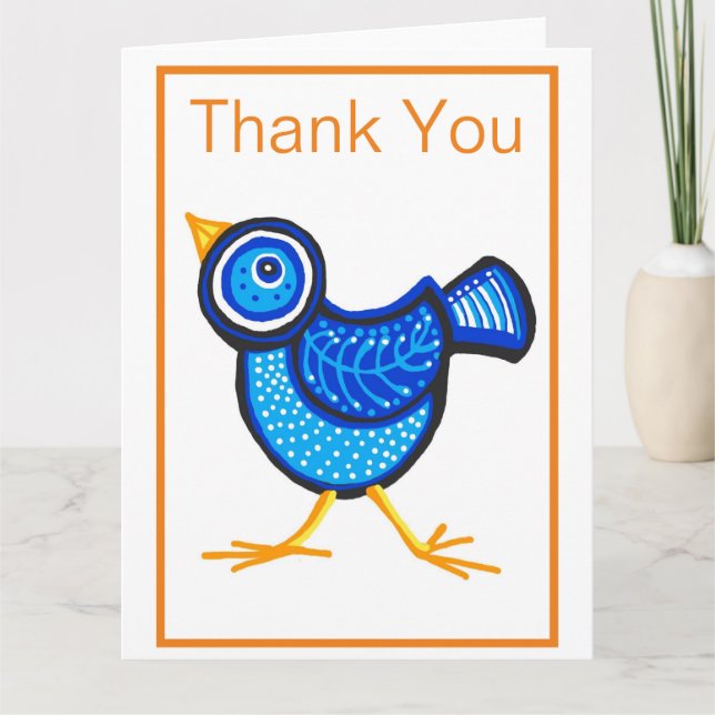 Cartão de Agradecimento Dobrado (Frente)