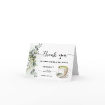 Cartão de Agradecimento Dobrado Greenery Perfect M