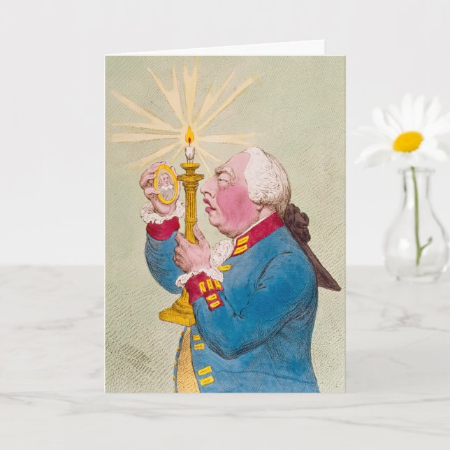 Cartão de Agradecimento Dobrado - Vela (Planta pequena)