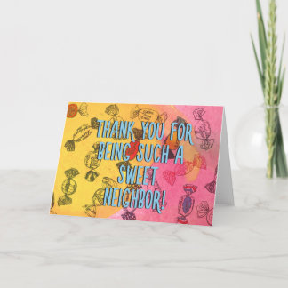 Cartão De Agradecimento Doce Vizinho