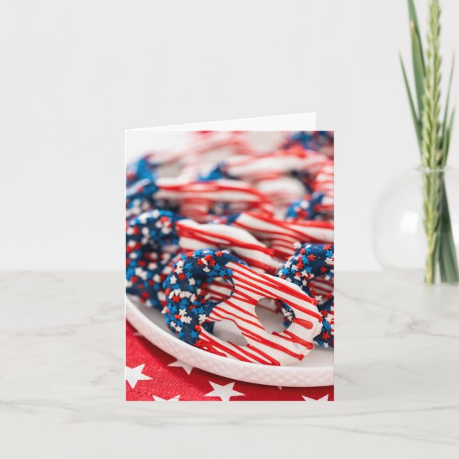 Cartão De Agradecimento Doces patrióticos (Frente)