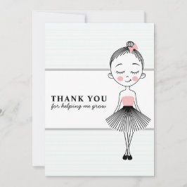 Cartão De Agradecimento Docinho Professora De Meninas Obrigado