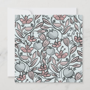 Cartão De Agradecimento Dodle art floral