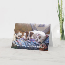 Cartão De Agradecimento Dogs Thanks for being there