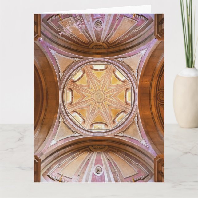 Cartão De Agradecimento Domo Barroco da Igreja de Santo Antonio de Lisboa (Frente)