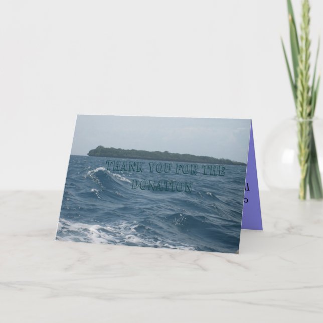 CARTÃO DE AGRADECIMENTO DONATION THANK YOU CARD (Frente)