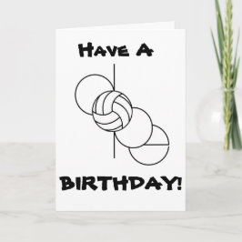 Cartão De Agradecimento Dope Birthday Card Peace Love Voleibol