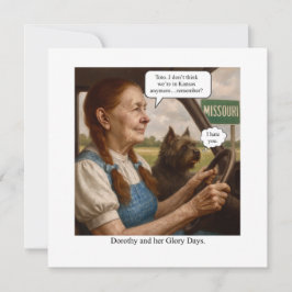 Cartão De Agradecimento Dorothy e seus dias de glória