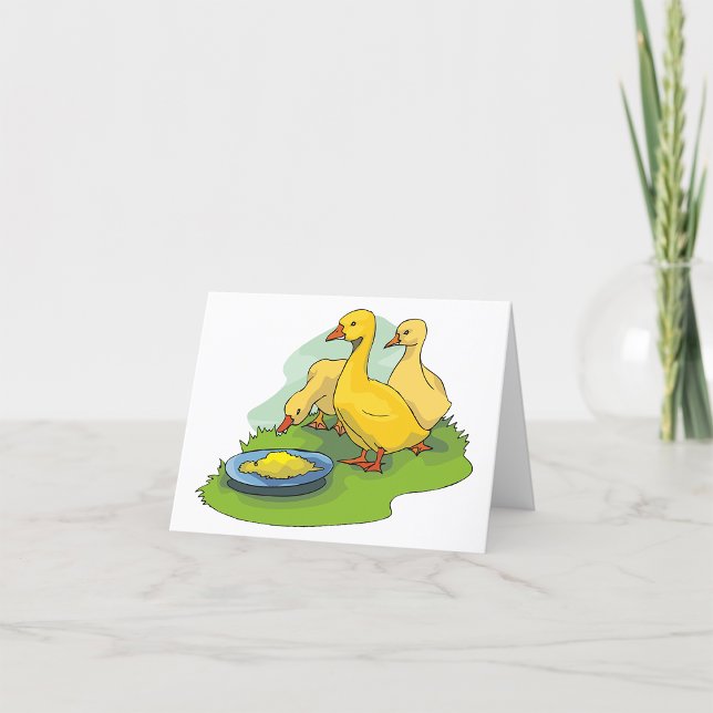 Cartão de Agradecimento dos Patinhos (Criador carregado)