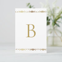 Dourado Monograma Damask Elegante Obrigado