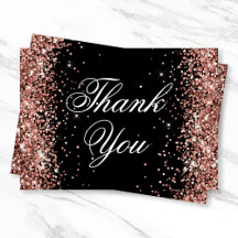 Dourado Rosa Brilhante Glitter Preto