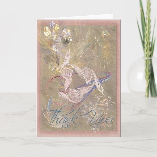 Cartão De Agradecimento Dove Song Thank You (Frente)