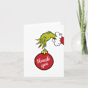 Cartão De Agradecimento Dr. Seuss   Menino Grinch Chuveiro de Bebê Obrigad