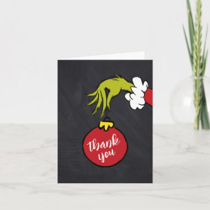 Cartão De Agradecimento Dr. Seuss Menino Grinch Chuveiro de Bebê Obrigad
