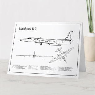 Cartão De Agradecimento Dragão U-2 - Planos de avião em Blueprint BD