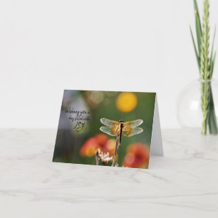 Cartão De Agradecimento Dragonfly Magic Birthday Card
