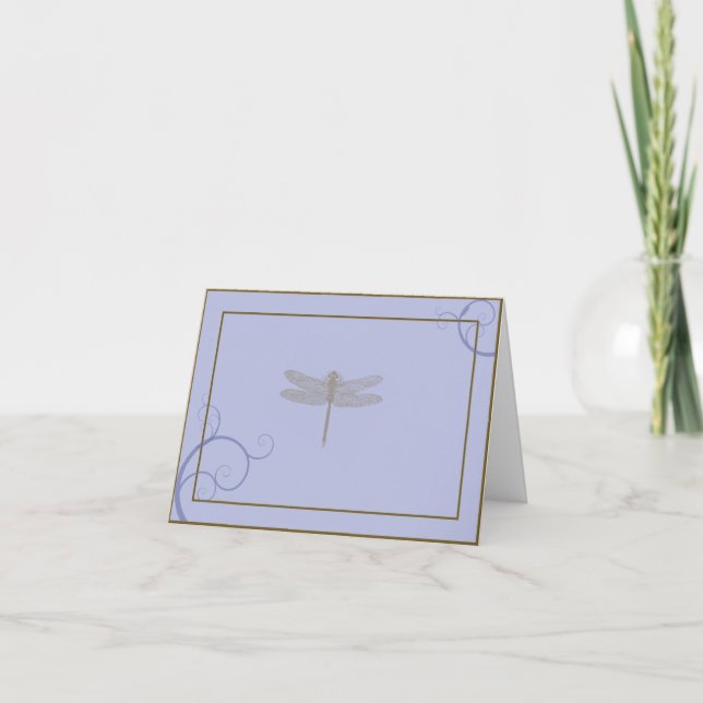 Cartão De Agradecimento Dragonfly Thank you card (Frente)