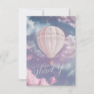Cartão De Agradecimento Dreamarco Rainbow Hot Air Balloon