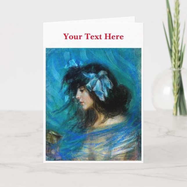 Cartão De Agradecimento Dreamland por Alice Pike Barney (Frente)