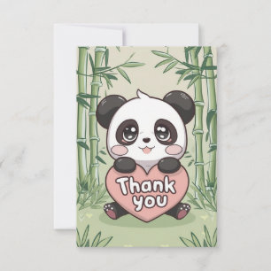 Cartão De Agradecimento Dreamy Colorful Panda