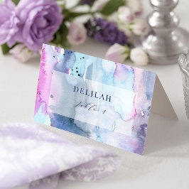 Cartão De Agradecimento Dreamy Spring Bridal Shower Folded Place Cards