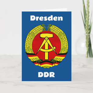 Cartão De Agradecimento Dresden, DDR, Dresden, Alemanha - Ossi da Alemanha