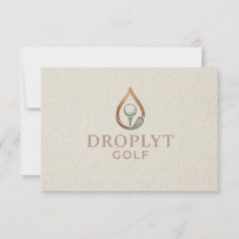 Cartão De Agradecimento Droplyt Golf Signature Thank You Card