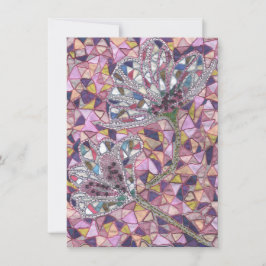 Cartão De Agradecimento Duas flores