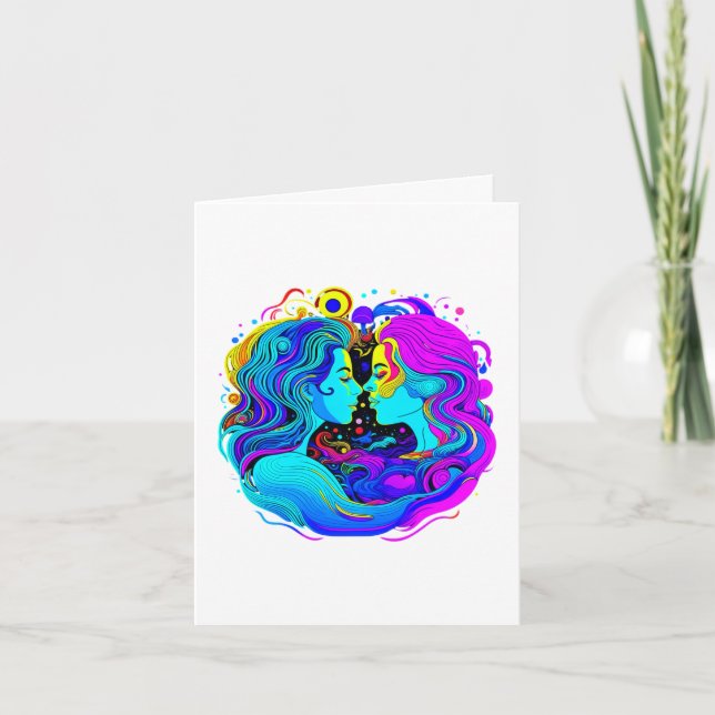 Cartão De Agradecimento Duas Mulheres (Frente)