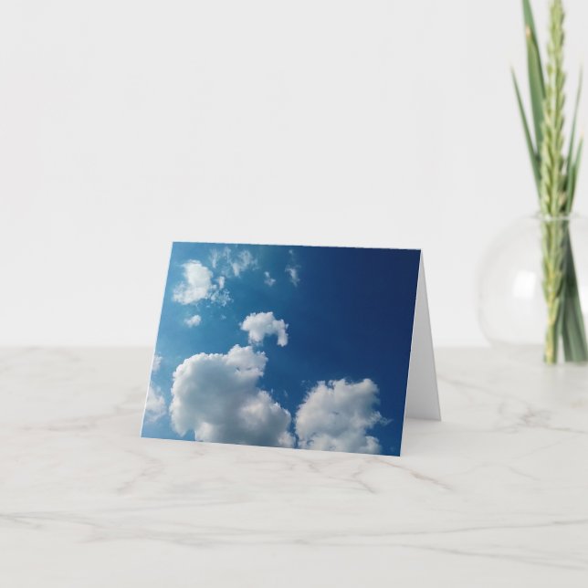 Cartão De Agradecimento Duas nuvens (Frente)