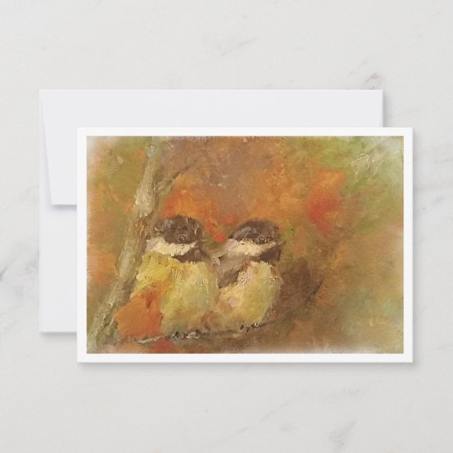 Cartão De Agradecimento Duas placas de anotação de chip (Frente)